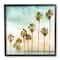 Stupell Industries Tropical Beach Palm Trees Wall Art with Black Frame